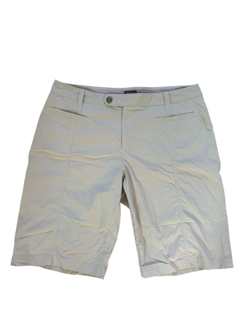 Royal Robbins Tan 11"‎ Inseam Stretch Hiking Outdoor Shorts Size 14